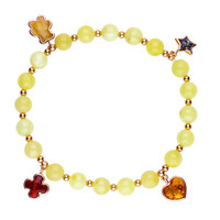 Baltischer Bernstein-Silberarmband