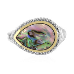 Abalone-Muschel-Silberring