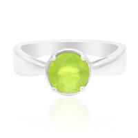 Brasilianischer Grüner Opal-Silberring
