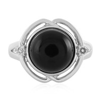 Onyx-Silberring