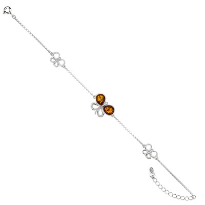 Baltischer Bernstein-Silberarmband (dagen)