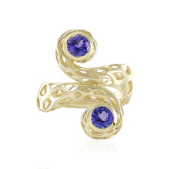AAA-Tansanit-Goldring (Ornaments by de Melo)