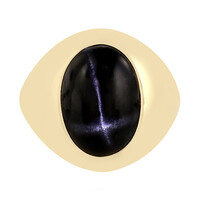 Indischer Stern-Diopsid-Silberring