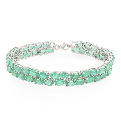 Sambia-Smaragd-Silberarmband