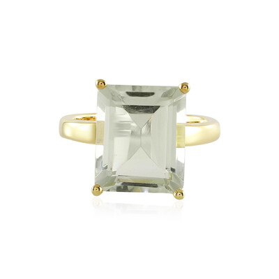 Grüner Amethyst-Silberring