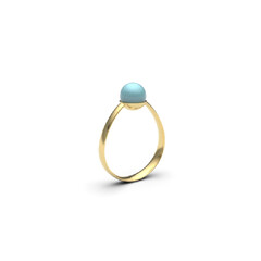 Larimar-Silberring