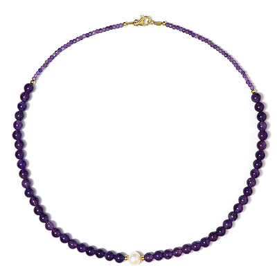 Amethyst-Silberhalskette