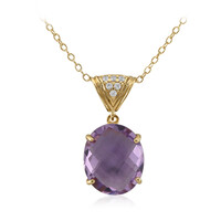 Bolivianischer Amethyst-Silberhalskette