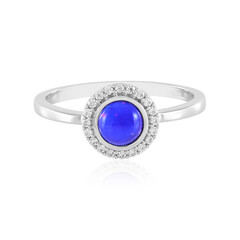 Äthiopischer Blauer Opal-Silberring