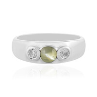 Chrysoberyll-Katzenauge-Silberring