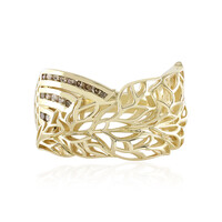 I2 Champagner-Diamant-Goldring (Ornaments by de Melo)