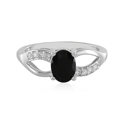 Schwarzer Onyx-Silberring