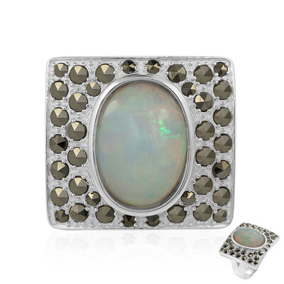 Welo-Opal-Silberring (Annette classic)