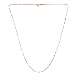 Silber-Singapur-Kette - 61 cm - 3,02 g - rosévergoldet