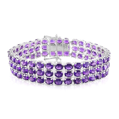 Sambia-Amethyst-Silberarmband
