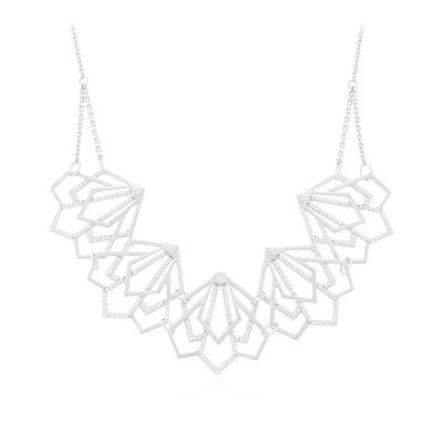 Zirkon-Silbercollier