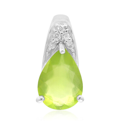Brasilianischer Grüner Opal-Silberanhänger