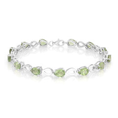 Russischer Apatit-Silberarmband