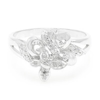 Diamant-Silberring
