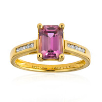 Pinkfarbener Diaspor-Goldring (AMAYANI)