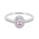 Pinkfarbener Ceylon-Saphir-Silberring