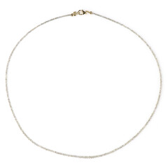 Silberner Diamant-Goldhalskette