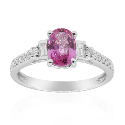 Pinkfarbener Saphir-Goldring (CIRARI)