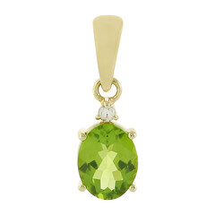 Arizona-Peridot-Goldanhänger