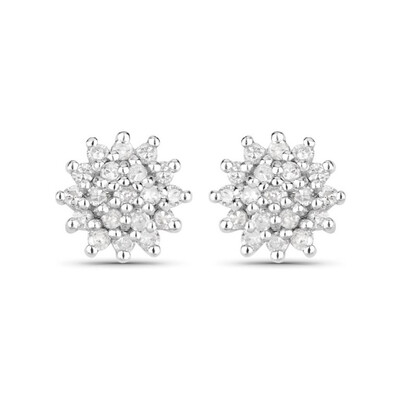 I3 (J) Diamant-Silberohrringe