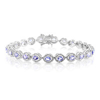 Tansanit-Silberarmband