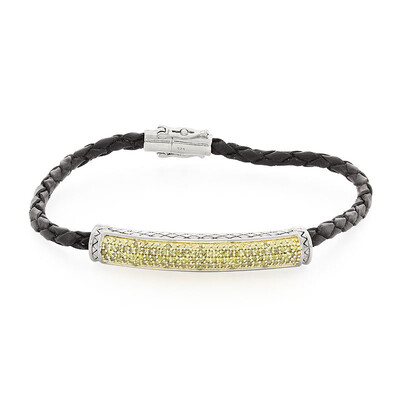Gelber Diamant-Silberarmband