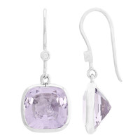 Lavendel-Amethyst-Silberohrringe