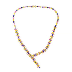 Madagaskar-Saphir-Goldcollier (de Melo)