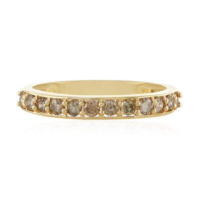 I1 Schokoladen-Brillant-Goldring