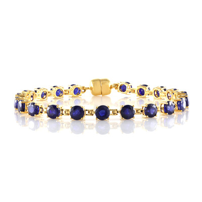 Blauer Saphir-Silberarmband
