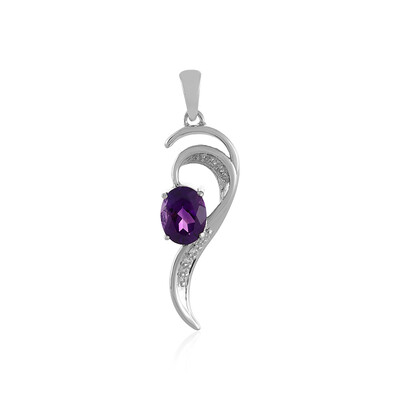 Sibirischer Amethyst-Silberanhänger