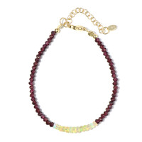Edelstein-Silberarmband