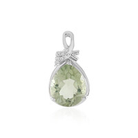 Grüner Amethyst-Silberanhänger