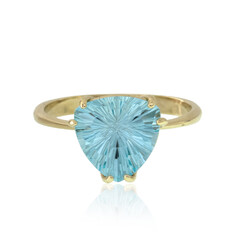 Himmelblauer Topas-Goldring