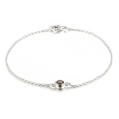 Mosambik-Granat-Silberarmband