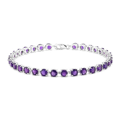 Sambia-Amethyst-Silberarmband