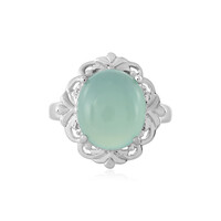 Aqua-Chalzedon-Silberring