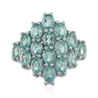 Blauer Apatit-Silberring