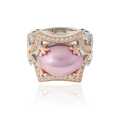 Mabe-Perlen-Silberring (Dallas Prince Designs)