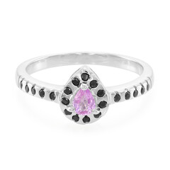 Pinkfarbener Ceylon-Saphir-Silberring
