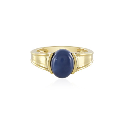 Blauer Opal-Silberring