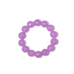 Purpurfarbener Achat -Armband
