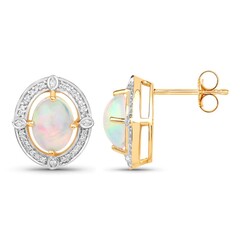 Welo-Opal-Silberohrringe