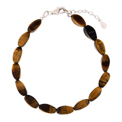 Tigerauge-Silberarmband