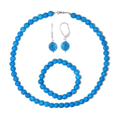 Blaue Lava-Silberset